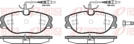 Remsa 0305.44 - Brake Pad Set, disc brake www.parts5.com