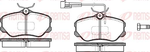 Remsa 0303.02 - Fren balata seti, diskli fren www.parts5.com