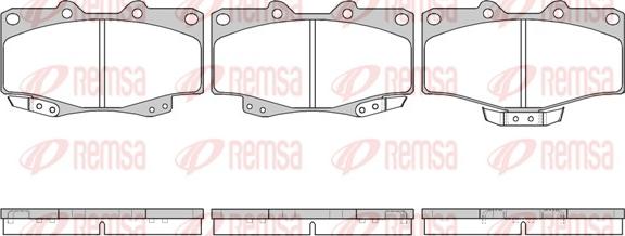 Remsa 0315.04 - Fékbetétkészlet, tárcsafék www.parts5.com