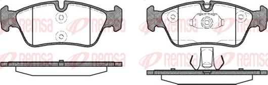 Remsa 0384.40 - Brake Pad Set, disc brake www.parts5.com