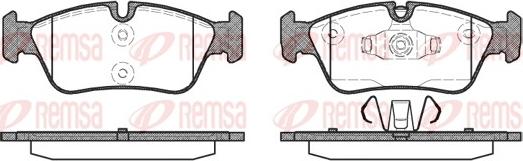 Remsa 0384.60 - Σετ τακάκια, δισκόφρενα www.parts5.com