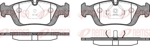 Remsa 0384.00 - Комплект спирачно феродо, дискови спирачки www.parts5.com