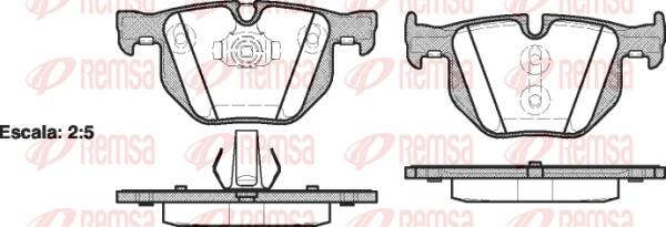 Remsa 0381.61 - Set placute frana,frana disc www.parts5.com