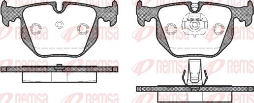 Remsa 0381.30 - Тормозные колодки, дисковые, комплект www.parts5.com