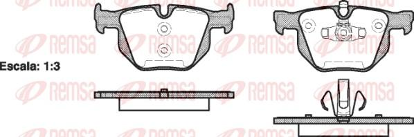 Remsa 0381.70 - Set placute frana,frana disc www.parts5.com