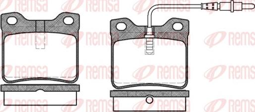 Remsa 0321.02 - Bremsbelagsatz, Scheibenbremse www.parts5.com