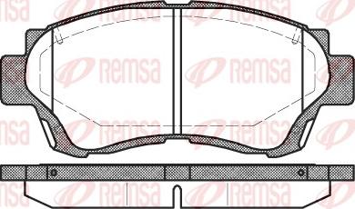 Remsa 0370.00 - Komplet kočnih obloga, disk kočnica www.parts5.com