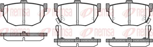 Remsa 0294.32 - Set placute frana,frana disc www.parts5.com