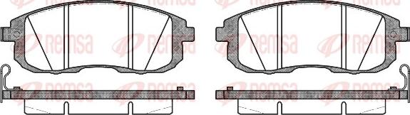 Remsa 0293.14 - Fékbetétkészlet, tárcsafék www.parts5.com