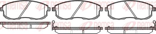 Remsa 0293.12 - Fékbetétkészlet, tárcsafék www.parts5.com