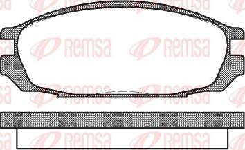 Remsa 0292.00 - Brake Pad Set, disc brake parts5.com