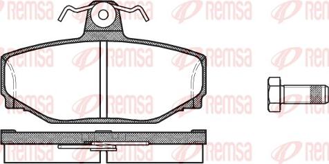 Remsa 0297.00 - Set placute frana,frana disc www.parts5.com