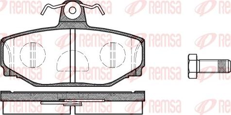 Remsa 0297.10 - Set placute frana,frana disc www.parts5.com