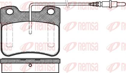 Remsa 0247.24 - Тормозные колодки, дисковые, комплект www.parts5.com