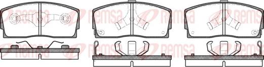 Remsa 0254.02 - Brake Pad Set, disc brake parts5.com