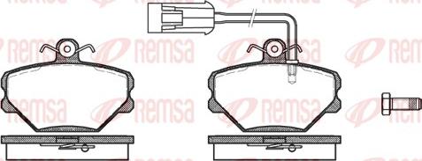 Remsa 0264.42 - Kit de plaquettes de frein, frein à disque www.parts5.com