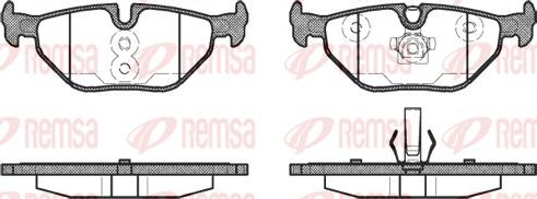 Remsa 0265.40 - Set placute frana,frana disc www.parts5.com