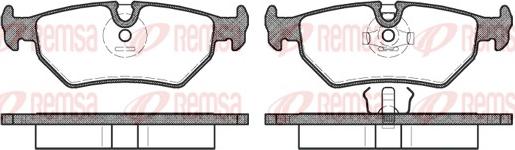 Remsa 0265.10 - Brake Pad Set, disc brake parts5.com