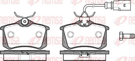 Remsa 0263.51 - Piduriklotsi komplekt,ketaspidur www.parts5.com