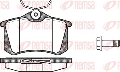 Remsa 0263.05 - Juego de pastillas de freno www.parts5.com