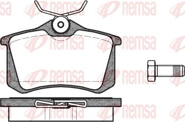 Remsa 0263.01 - Sada brzdových destiček, kotoučová brzda www.parts5.com