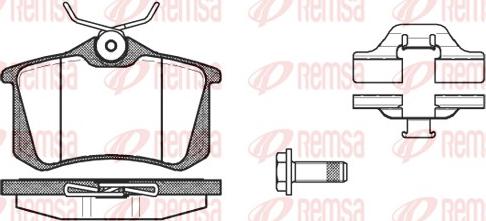 Remsa 0263.03 - Komplet zavornih oblog, ploscne (kolutne) zavore www.parts5.com