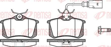 Remsa 0263.02 - Kit de plaquettes de frein, frein à disque www.parts5.com