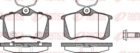 Remsa 0263.74 - Комплект спирачно феродо, дискови спирачки www.parts5.com