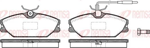 Remsa 0208.12 - Fékbetétkészlet, tárcsafék www.parts5.com