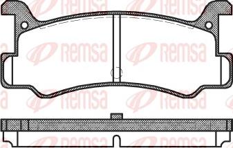 Remsa 0213.00 - Juego de pastillas de freno www.parts5.com