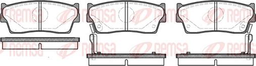 Remsa 0289.02 - Komplet kočnih obloga, disk kočnica www.parts5.com