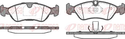 Remsa 0286.50 - Тормозные колодки, дисковые, комплект www.parts5.com