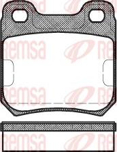 Remsa 0239.10 - Brake Pad Set, disc brake www.parts5.com