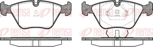 Remsa 0270.00 - Brake Pad Set, disc brake parts5.com