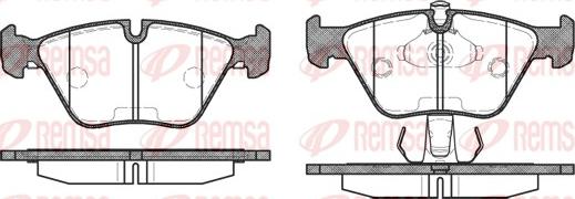 Remsa 0270.15 - Set placute frana,frana disc www.parts5.com