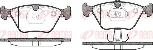 Remsa 0270.13 - Brake Pad Set, disc brake parts5.com