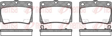 Remsa 0750.02 - Sada brzdových destiček, kotoučová brzda www.parts5.com