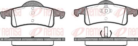 Remsa 0758.00 - Brake Pad Set, disc brake parts5.com