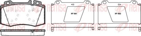 Remsa 0769.00 - Brake Pad Set, disc brake www.parts5.com