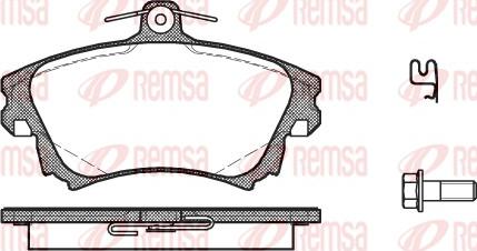 Remsa 0708.02 - Set placute frana,frana disc www.parts5.com