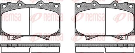 Remsa 0707.04 - Σετ τακάκια, δισκόφρενα www.parts5.com