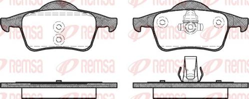 Remsa 0714.00 - Komplet zavornih oblog, ploscne (kolutne) zavore www.parts5.com