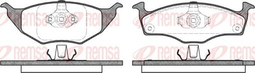 Remsa 0718.00 - Brake Pad Set, disc brake www.parts5.com