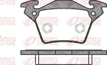 Remsa 0717.00 - Set placute frana,frana disc www.parts5.com