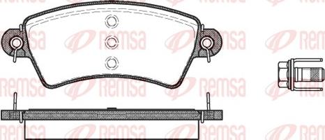 Remsa 0726.00 - Sada brzdových platničiek kotúčovej brzdy www.parts5.com