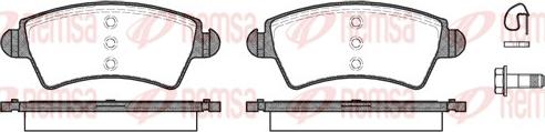 Remsa 0726.10 - Sada brzdových platničiek kotúčovej brzdy www.parts5.com