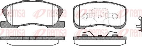 Remsa 0720.02 - Brake Pad Set, disc brake www.parts5.com