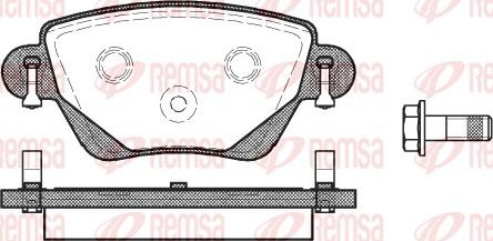 Remsa 0777.00 - Juego de pastillas de freno www.parts5.com