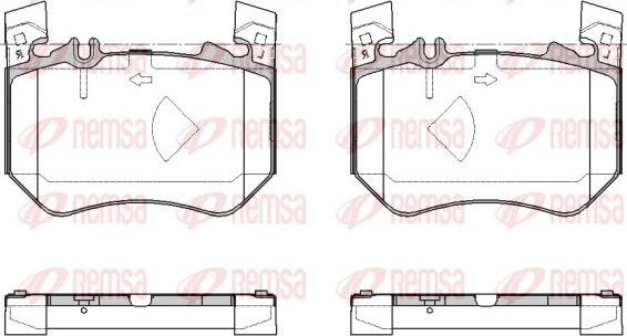 Remsa 1953.00 - Brake Pad Set, disc brake www.parts5.com