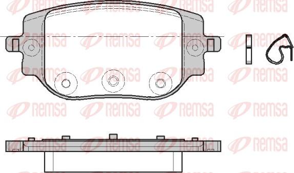 Remsa 1965.00 - Fren balata seti, diskli fren www.parts5.com